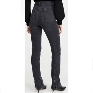 Reformation Jeans Camilla Erie Wash High Rise Back Seam & Ankle Zip Size 26